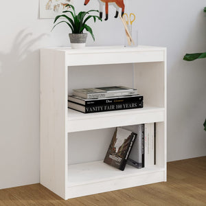 Weißes Kiefernholz Bücherregal / Raumteiler