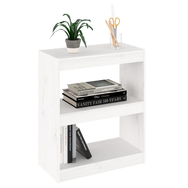 Weißes Kiefernholz Bücherregal / Raumteiler