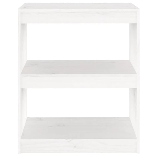Weißes Kiefernholz Bücherregal / Raumteiler