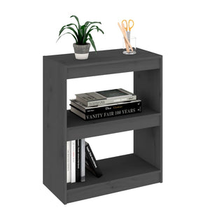 Graues Kiefer Bücherregal 60x71,5 cm