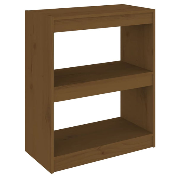 Honigbraunes Kiefer Bücherregal 60x71,5 cm