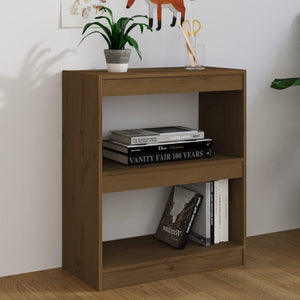 Honigbraunes Kiefer Bücherregal 60x71,5 cm
