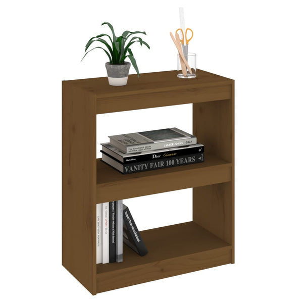 Honigbraunes Kiefer Bücherregal 60x71,5 cm