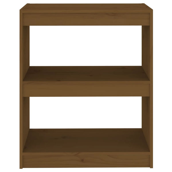Honigbraunes Kiefer Bücherregal 60x71,5 cm