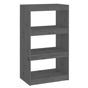Graues Kiefernholz Bücherregal / Raumteiler