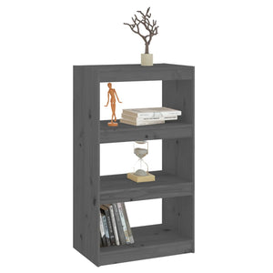 Graues Kiefernholz Bücherregal / Raumteiler