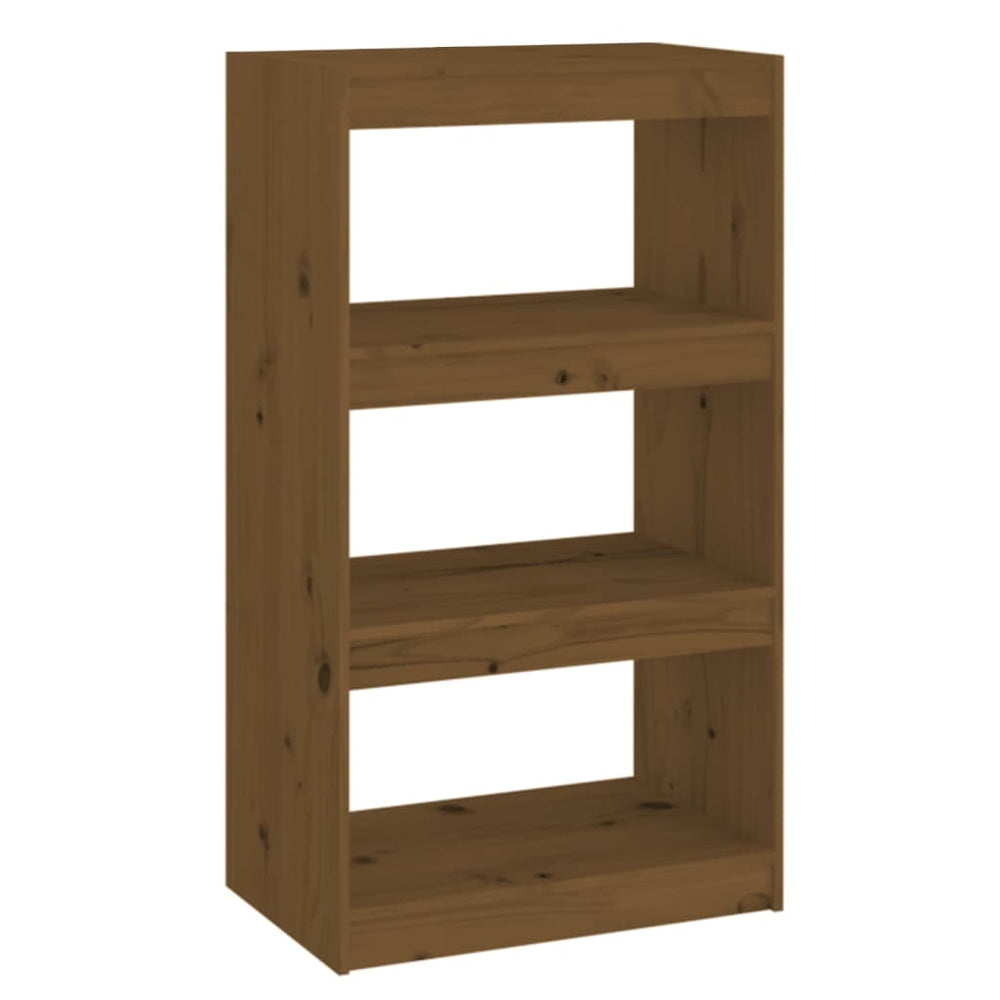 Honigbraunes Kiefernholz Bücherregal/Raumteiler