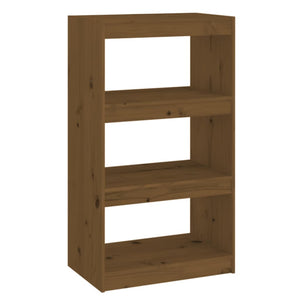 Honigbraunes Kiefernholz Bücherregal/Raumteiler