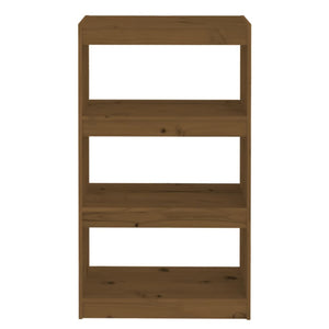 Honigbraunes Kiefernholz Bücherregal/Raumteiler