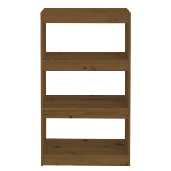 Honigbraunes Kiefernholz Bücherregal/Raumteiler