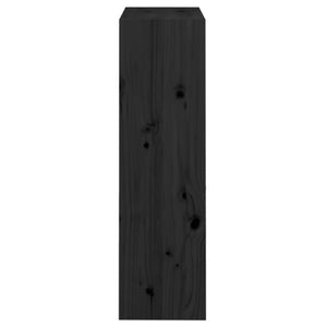 vidaXL Étagère/Séparateur de pièce noir 60x30x103,5 cm en pin massif