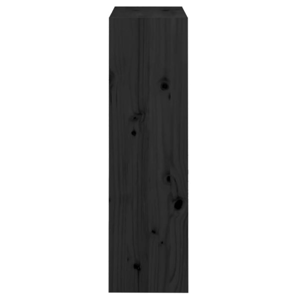 vidaXL Étagère/Séparateur de pièce noir 60x30x103,5 cm en pin massif
