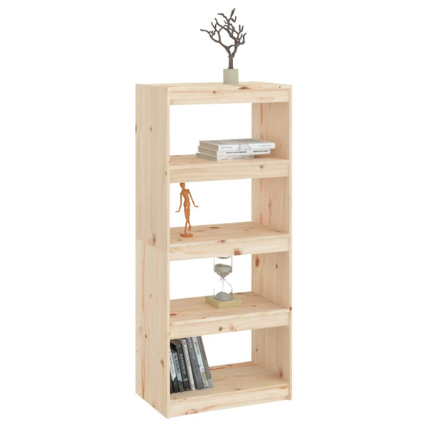 Massivholz Bücherregal Raumteiler Kiefer 60x135,5 cm
