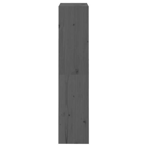 vidaXL Étagère/Séparateur de pièce Gris 60x30x135,5 cm Bois de pin massif