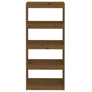 Honigbraunes Kiefer Bücherregal 60x135,5 cm