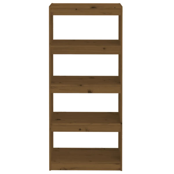 Honigbraunes Kiefer Bücherregal 60x135,5 cm