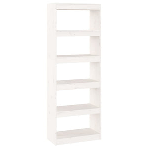 Weißes Bücherregal Kiefer Massivholz 60x30x167,5cm