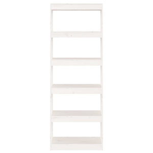 Weißes Bücherregal Kiefer Massivholz 60x30x167,5cm