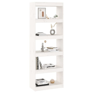 Weißes Bücherregal Kiefer Massivholz 60x30x167,5cm