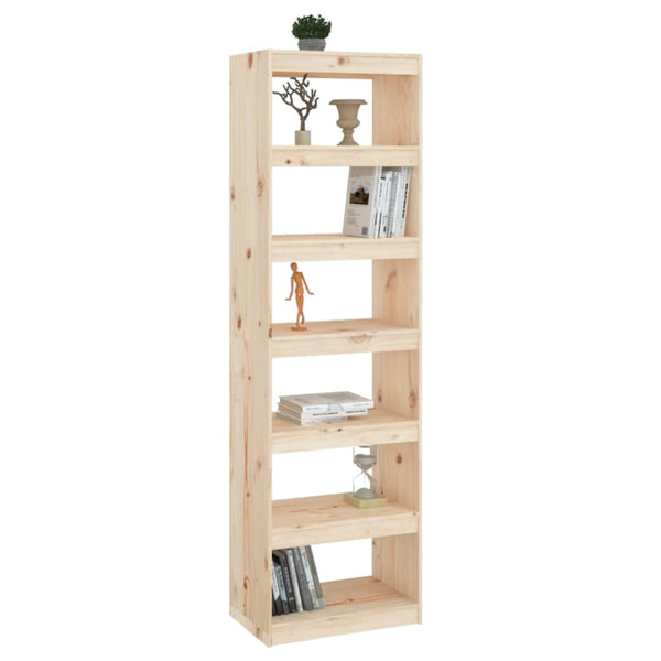 Massivholz Bücherregal Raumteiler Kiefer 60x199.5cm