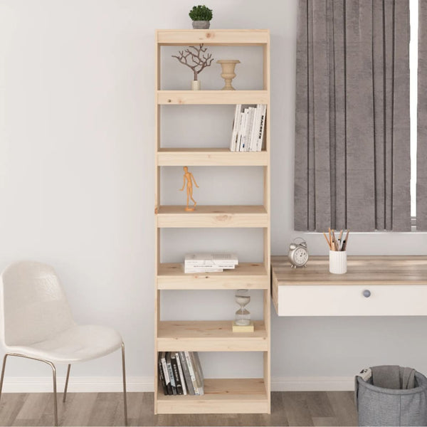 Massivholz Bücherregal Raumteiler Kiefer 60x199.5cm