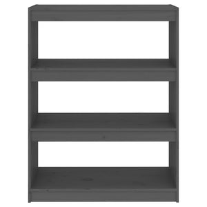 Graues Kiefer Massivholz Bücherregal/Raumteiler