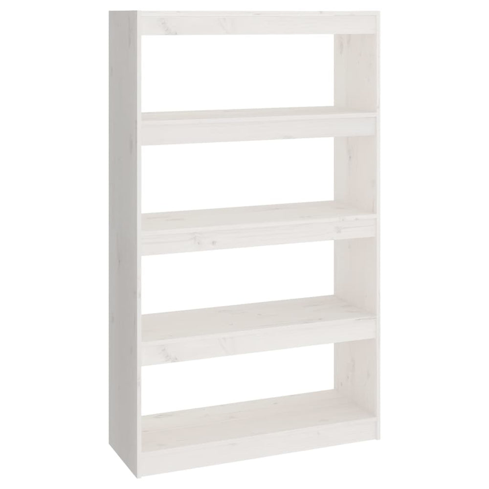 Weißes Kiefer Massivholz Bücherregal Raumteiler