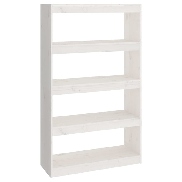 Weißes Kiefer Massivholz Bücherregal Raumteiler