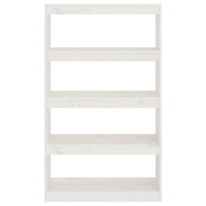 Weißes Kiefer Massivholz Bücherregal Raumteiler
