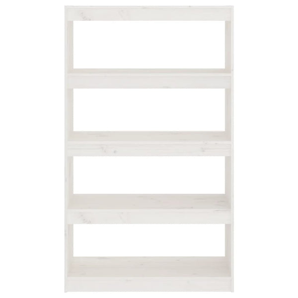 Weißes Kiefer Massivholz Bücherregal Raumteiler
