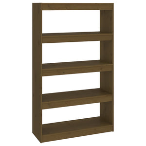 vidaXL Bibliothèque/séparateur de pièce marron miel 80x30x135,5 cm en pin massif