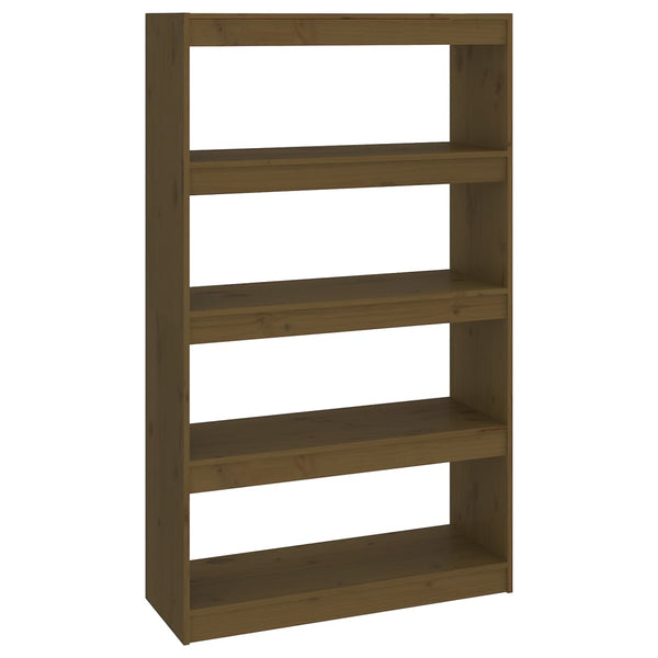vidaXL Bibliothèque/séparateur de pièce marron miel 80x30x135,5 cm en pin massif
