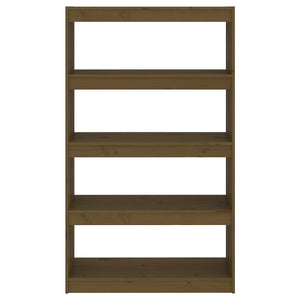 vidaXL Bibliothèque/séparateur de pièce marron miel 80x30x135,5 cm en pin massif