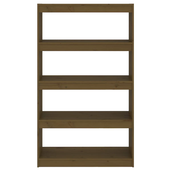 vidaXL Bibliothèque/séparateur de pièce marron miel 80x30x135,5 cm en pin massif