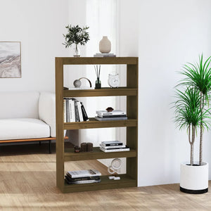 vidaXL Bibliothèque/séparateur de pièce marron miel 80x30x135,5 cm en pin massif
