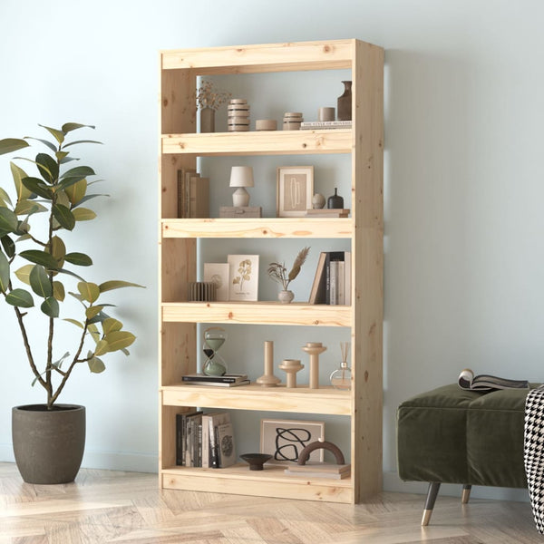 Massivholz Bücherregal Raumteiler 80x167,4 cm