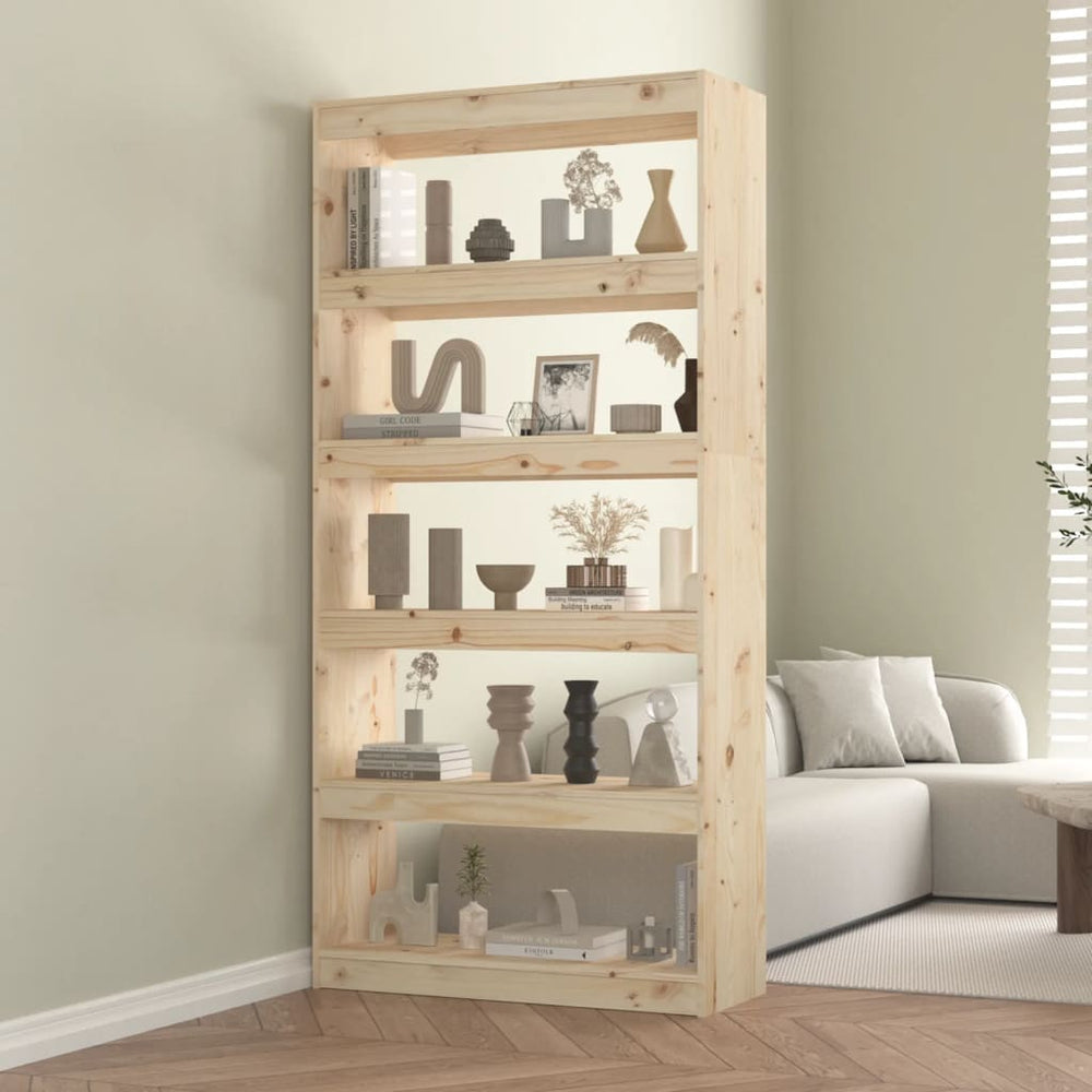 Massivholz Bücherregal Raumteiler 80x167,4 cm