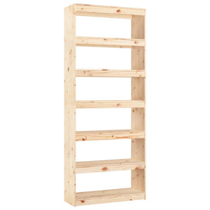 Massivholz Bücherregal Raumteiler Kiefer 80x199,5 cm