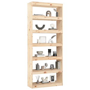 Massivholz Bücherregal Raumteiler Kiefer 80x199,5 cm