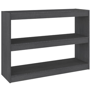 Graues Kiefer Bücherregal 100x71,5 cm