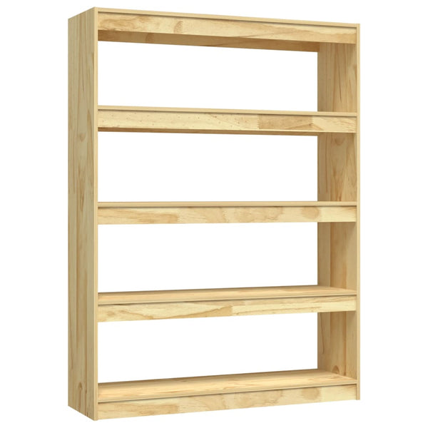 Massivholz Bücherregal Raumteiler 100x135,5 cm