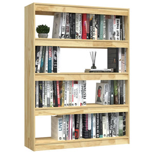 Massivholz Bücherregal Raumteiler 100x135,5 cm