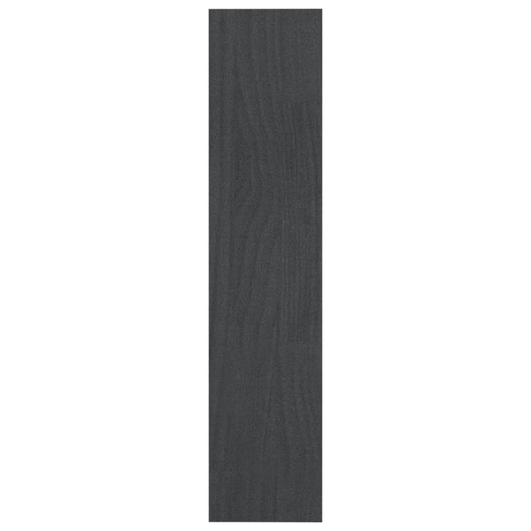 Graues Kiefer Bücherregal / Raumteiler 100x135,5 cm