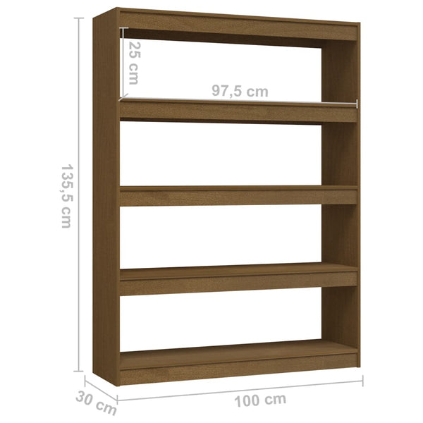 vidaXL Étagère/Séparateur de pièce 100x30x135,5 cm Bois de pin massif