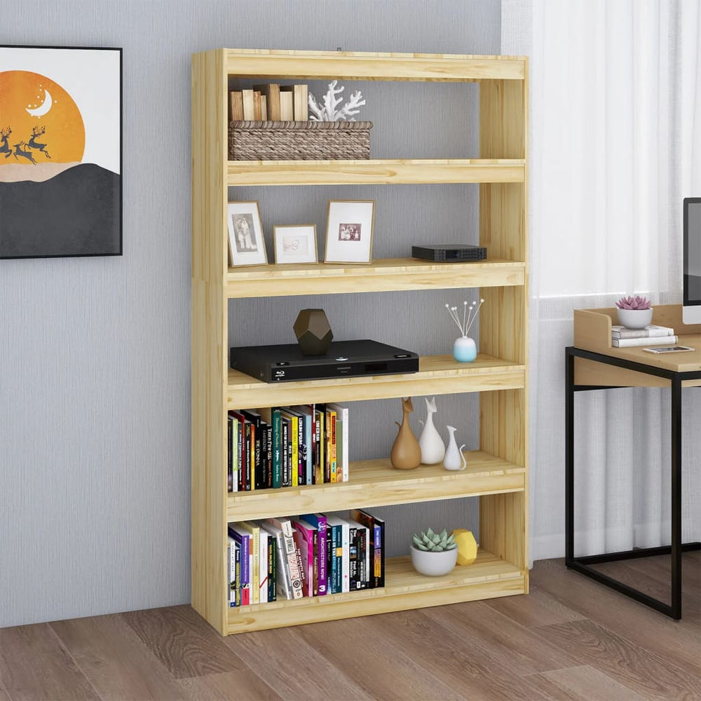Massivholz Bücherregal Raumteiler 100x167,5 cm