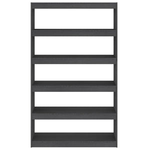 Graues Bücherregal Kiefer Massivholz 100x167,5 cm