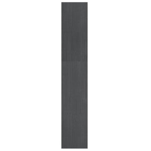 Graues Bücherregal Kiefer Massivholz 100x167,5 cm