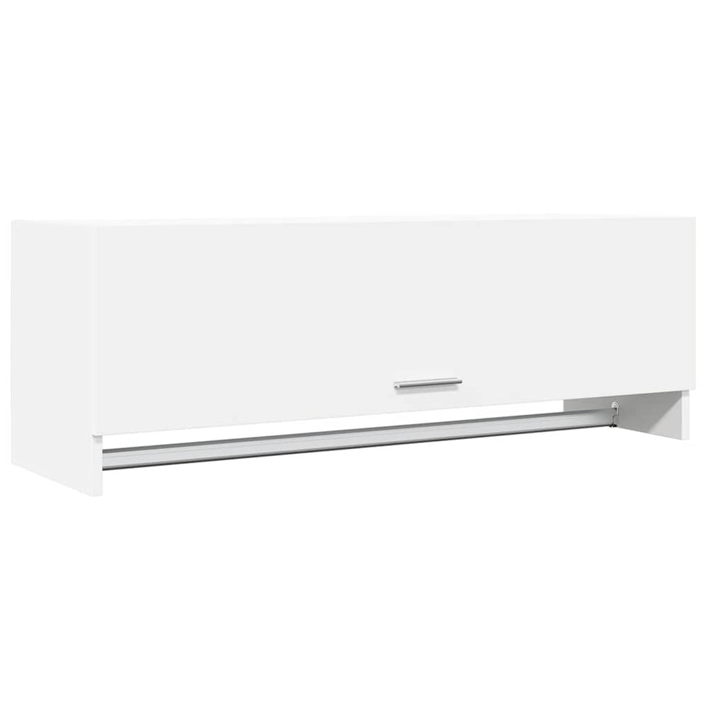 Weißer Kleiderschrank 100 cm mit Fächern