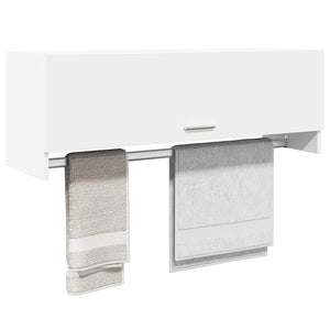 Weißer Kleiderschrank 100 cm mit Fächern