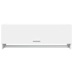 Weißer Kleiderschrank 100 cm mit Fächern